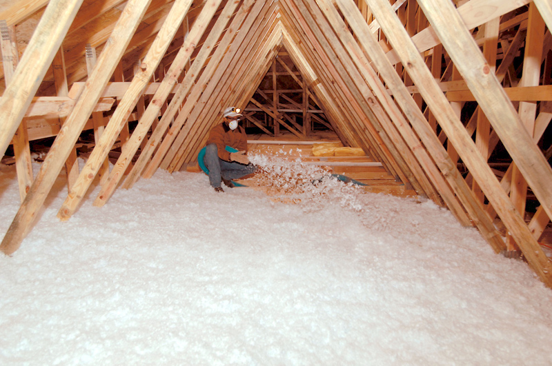 2.  Blown-In Fiberglass Insulation