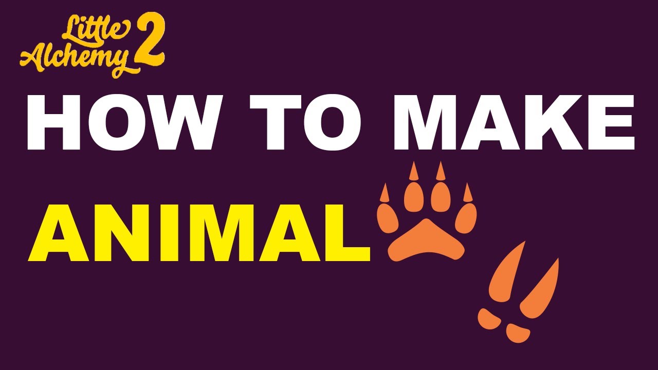 how do you make animal in little alchemy 2