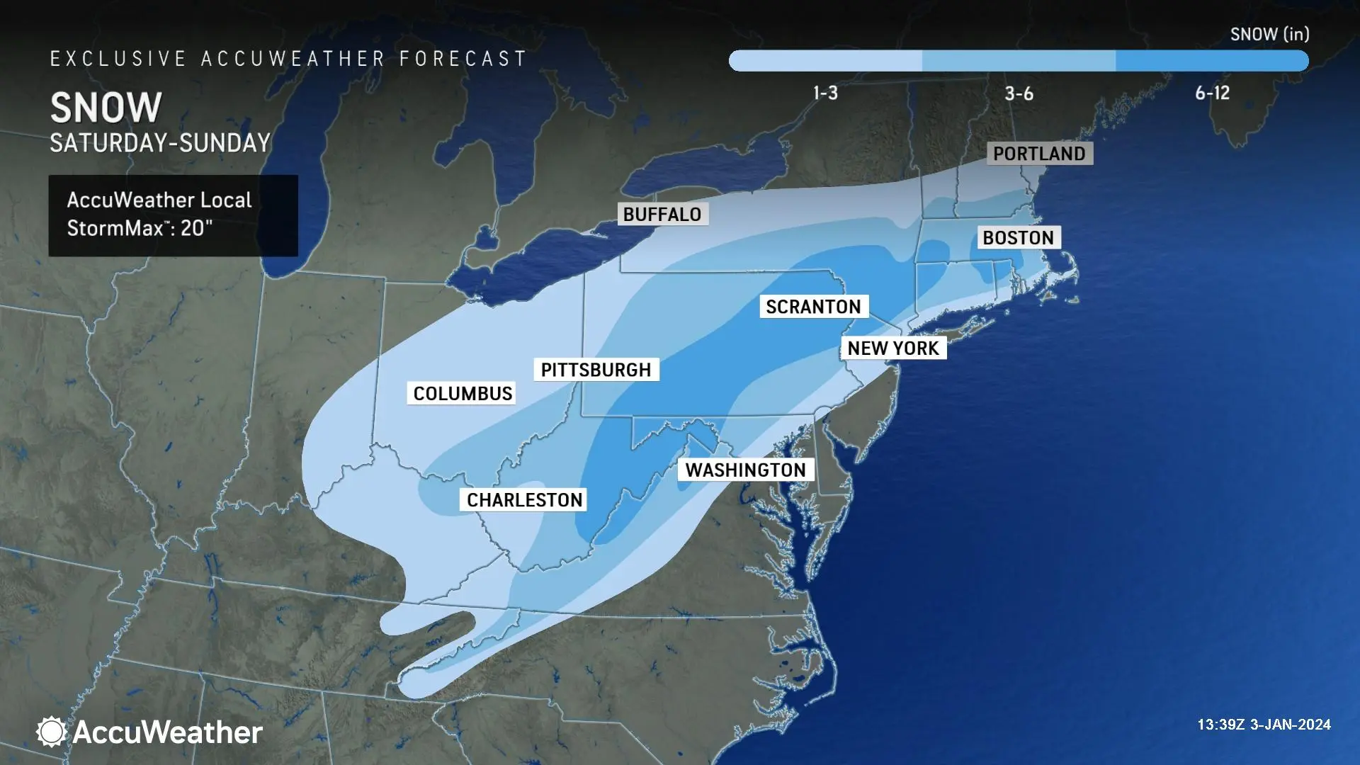 massive snow storm expected to hit northeast this weekend.