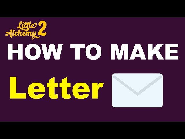 how to make letter in little alchemy 2