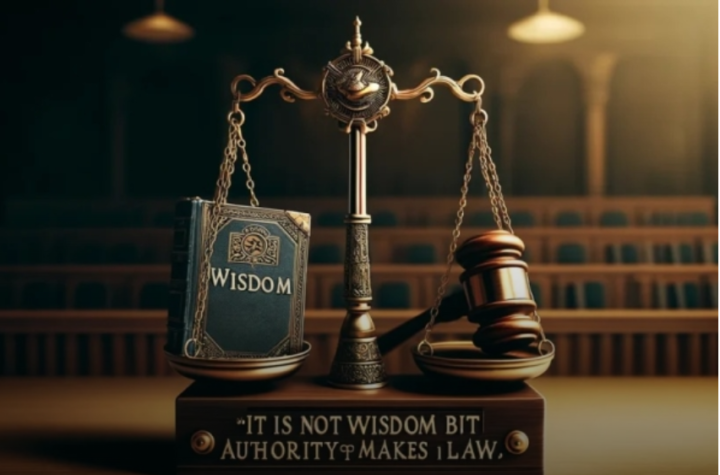 it is not wisdom but authority that makes a law. t - tymoff